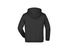 JN Hooded Sweat Junior JN047K 80%BW/20%PES, black, Größe M