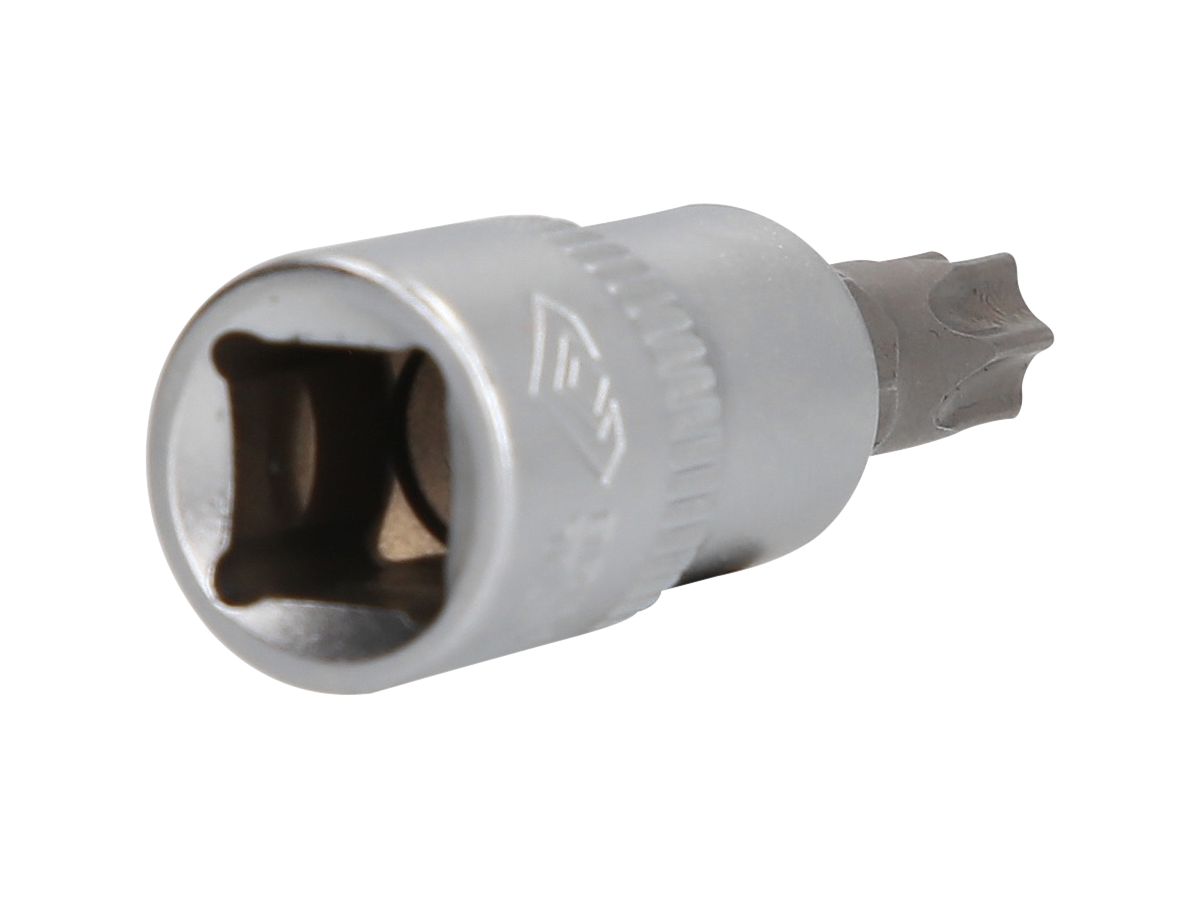 BRILLIANT TOOLS 3/8" TORX Schrauben- dreher-Einsatz,m.Bohrung, 48mm, T45