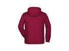 JN Men's Zip Hoody 8026 wine, Größe 3XL