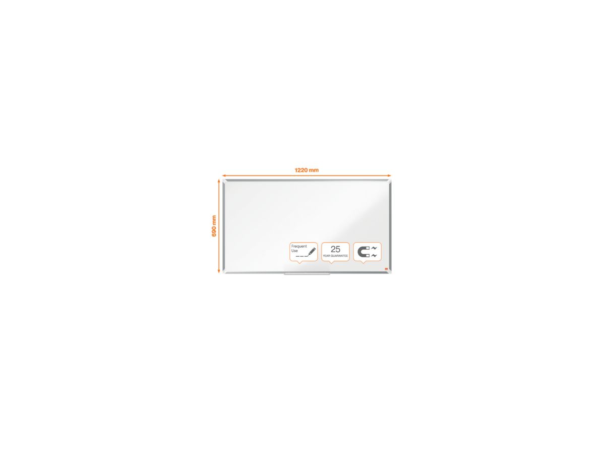 Nobo Whiteboard Premium Plus 1915367 Emaille 69x122cm