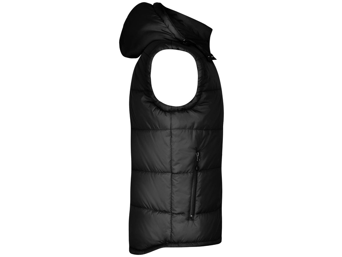 JN Mens Padded Vest JN1004 100%PA, black, Größe L
