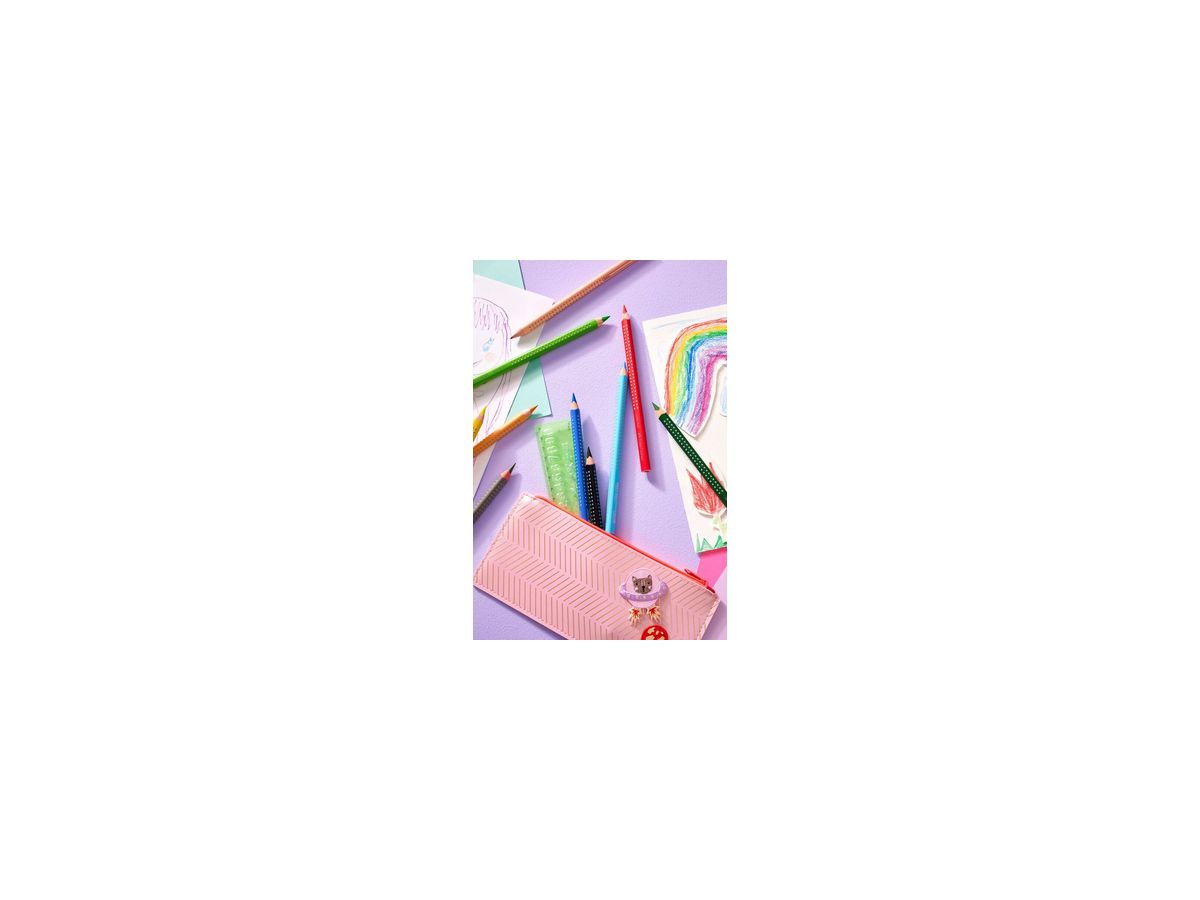 Faber-Castell Farbstift Jumbo GRIP 110912 farbig sortiert 12 St./Pack.