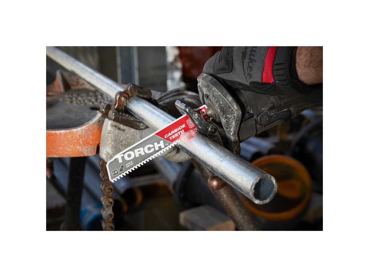 MILWAUKEE Säbelsägeblatt Metall HM-best. THE TORCH, 300x3,2 mm, 8 TPI