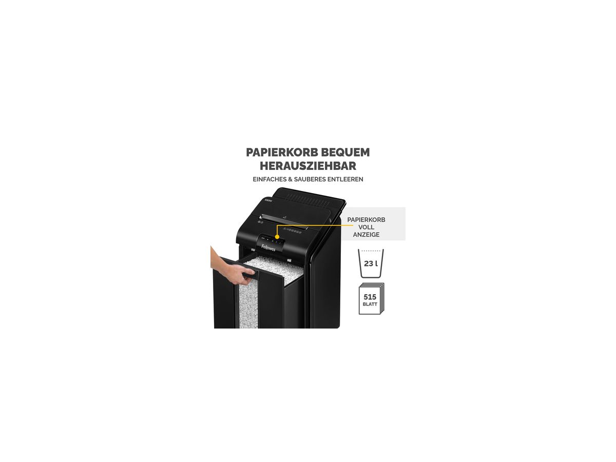 Fellowes Aktenvernichter AutoMax 100M 4629201 Partikel 4x10mm
