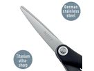Leitz Schere Titan softgrip 54156095 150mm schwarz