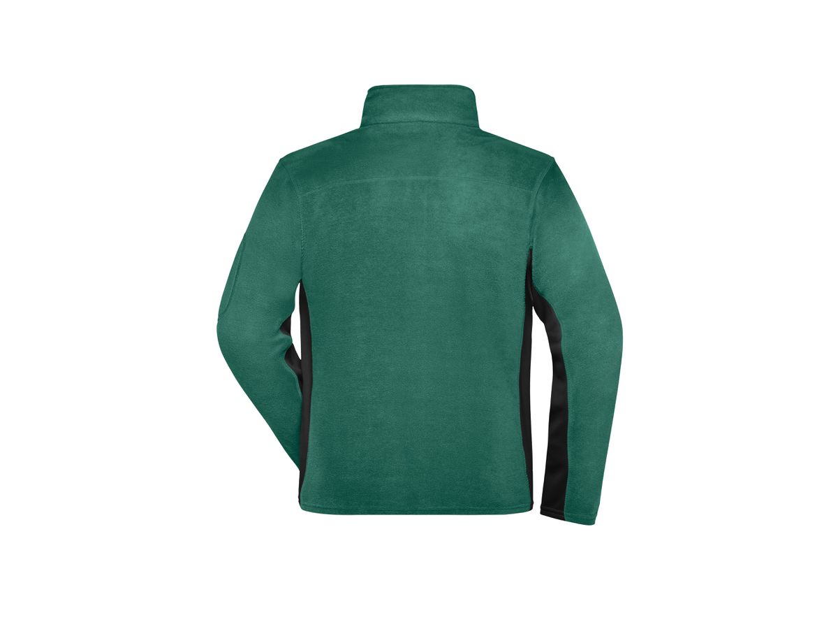 JN Mens Workwear Fleece Jacket JN842 100%PES, dark-green/black, Größe S