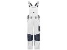 JN Workwear Pants with Bib JN1833 white/carbon Gr. 62