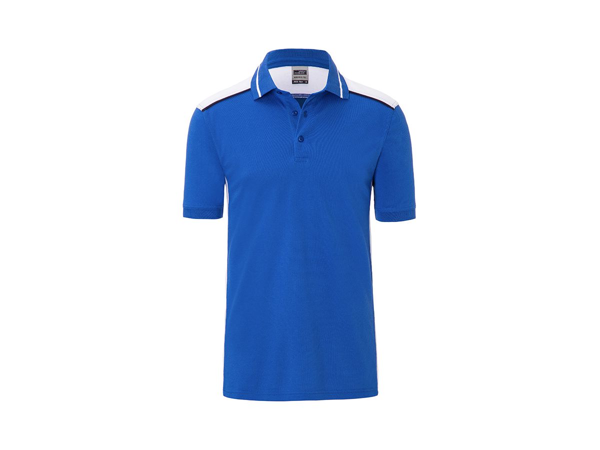 JN Men's Workwear Polo - COLOR - JN858 royal/white, Größe XS
