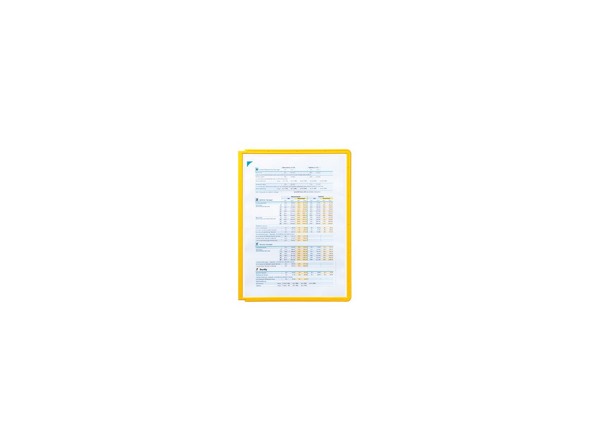 DURABLE Sichttafel SHERPA Panel 560604 DIN A4 PP gelb