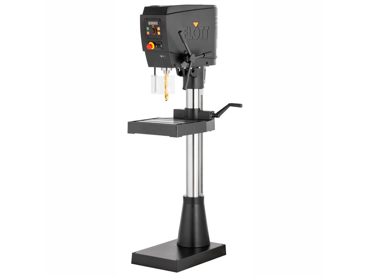 FLOTT Säulenbohrmaschine SB 25 Plus inkl. Schraubstock FELIX 120 2.0