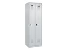 C+P Garderobenschrank EVOLO bodenstehend RAL7035/7035, 2 Abt. B600xT500xH1850mm