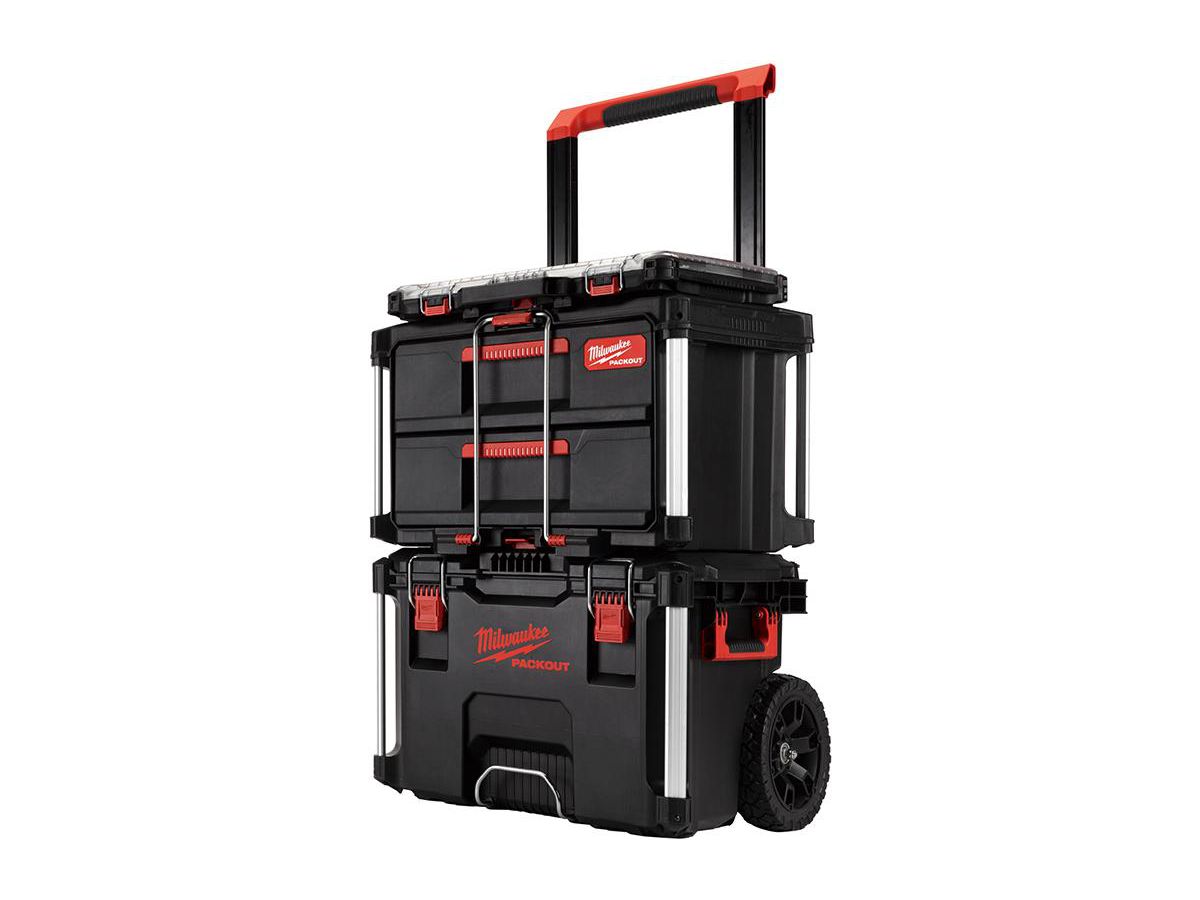MILWAUKEE PACKOUT Starter SET 3-teilig Koffer mit 2 Schubladen u. Organiser