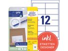 Avery Zweckform Universaletikett 4781 97x42,3mm weiß 300 St./Pack.