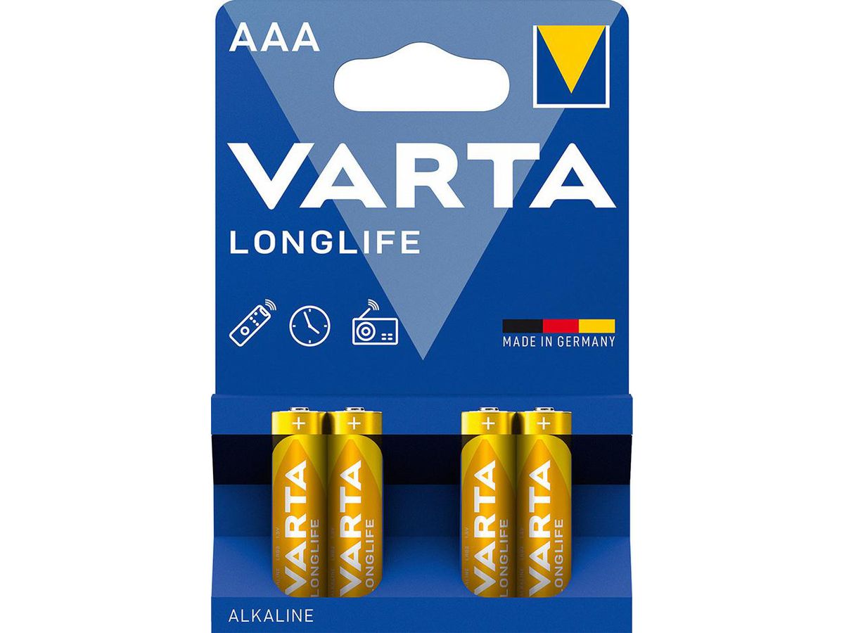 Batterie LONGLIFE VARTA AAA 4er Blister