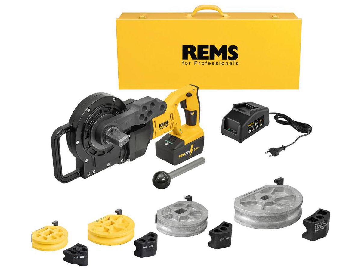 REMS Akku Rohrbieger-Set Curvo D 10-40 mm / 180