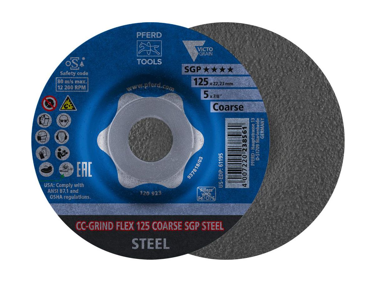 PFERD Schleifsch. CC-GRIND FLEX Ø 115mm crs SGP STEEL