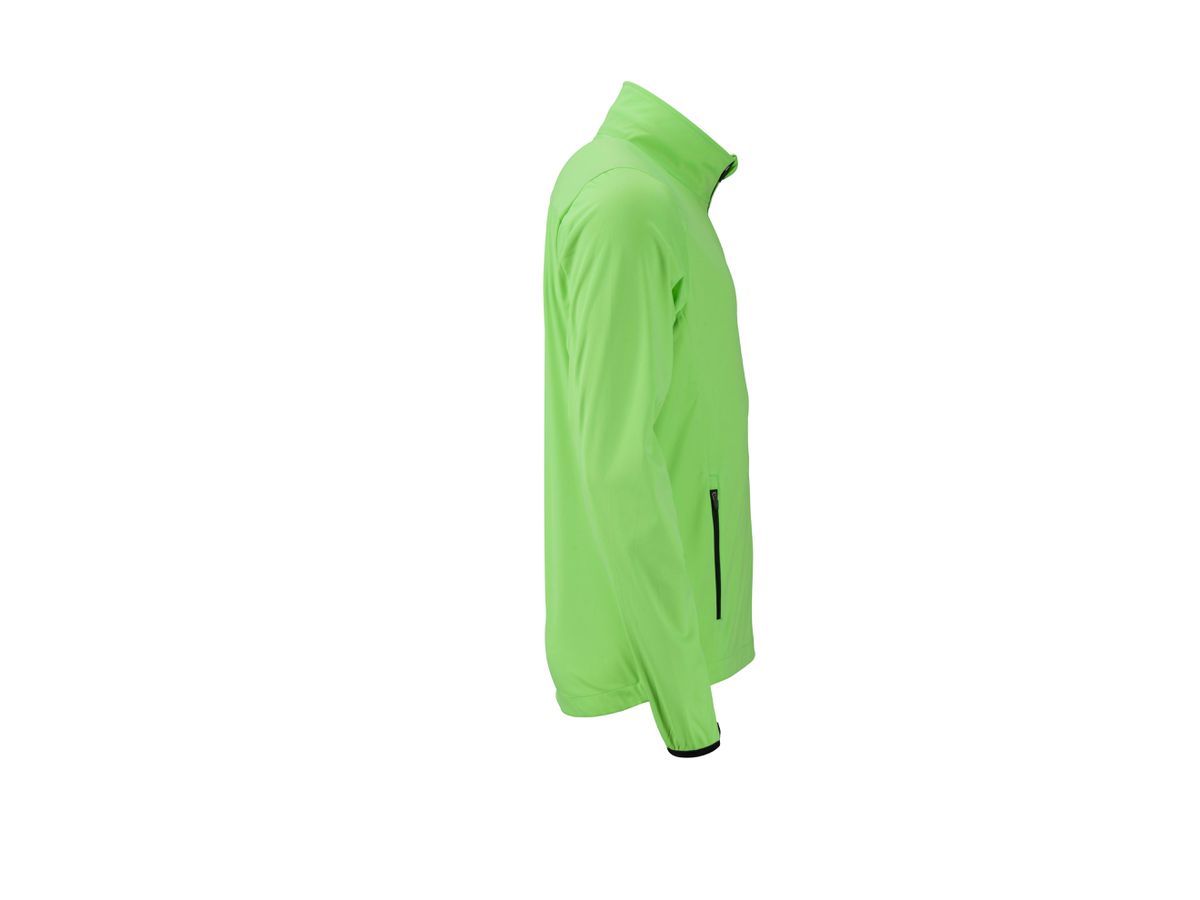 JN Men's Sports Softshell Jacket JN1126 bright-green/black, Größe L