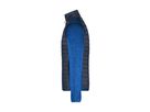 JN Men's Knitted Hybrid Jacket JN742 royal-melange/anthracite-melange Gr. XL