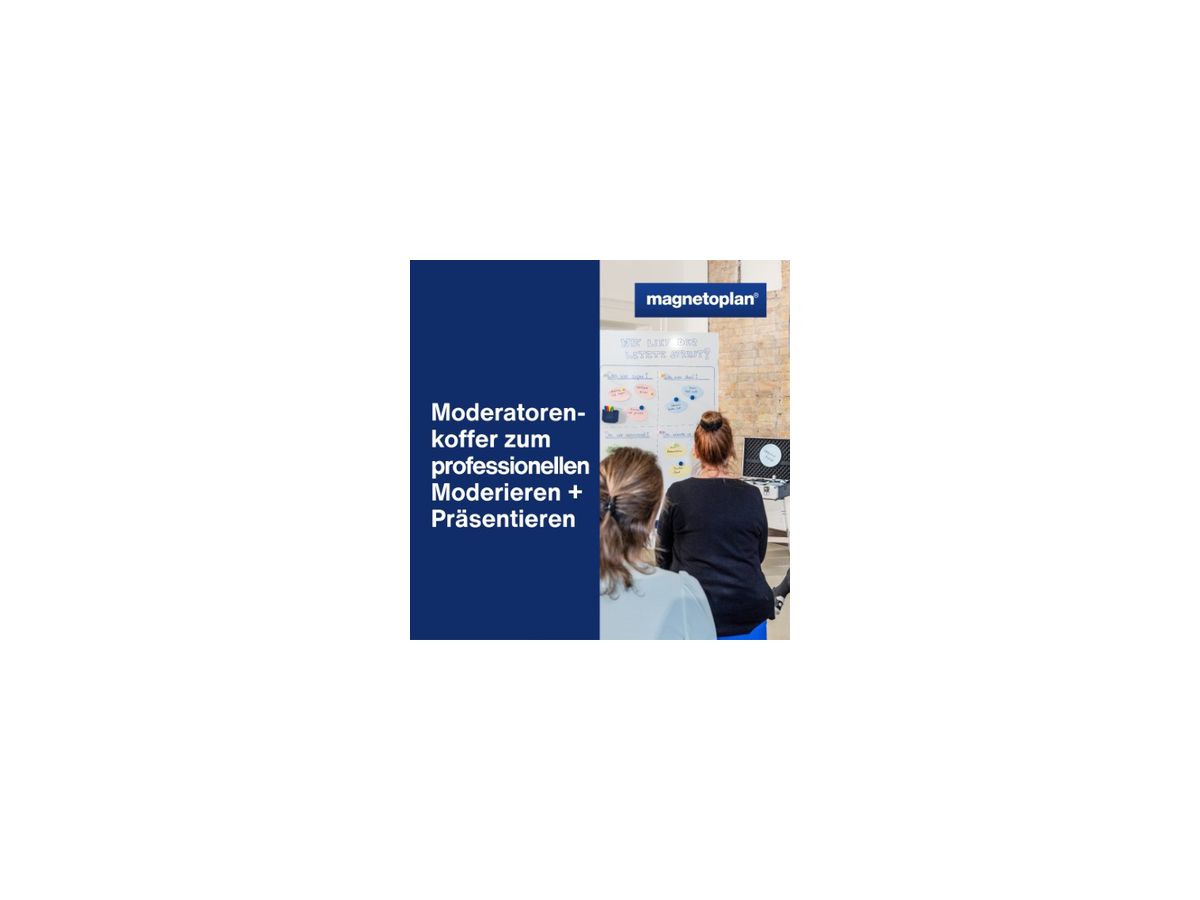 magnetoplan Moderatorenkoffer Kompakt 1111511 1.800teilig