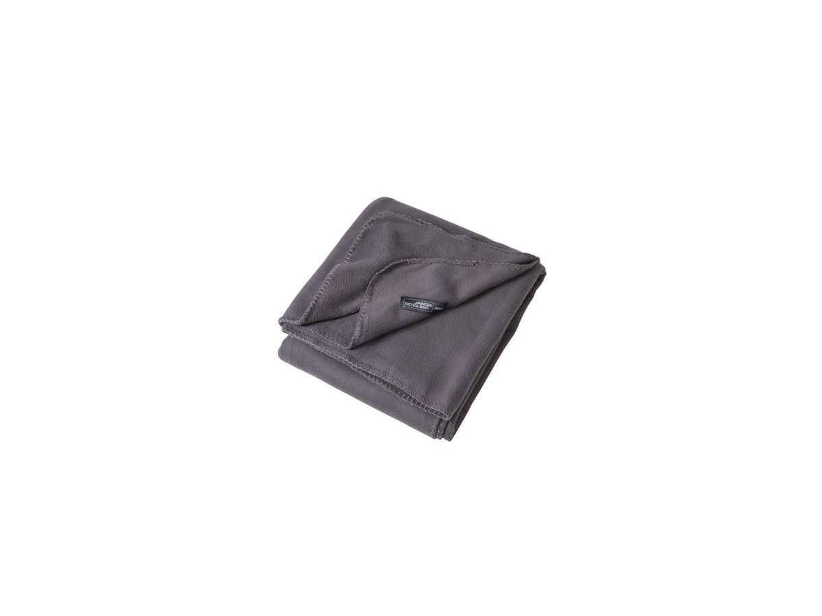 JN Fleece Blanket JN900 100%PES, dark-grey, Größe one size