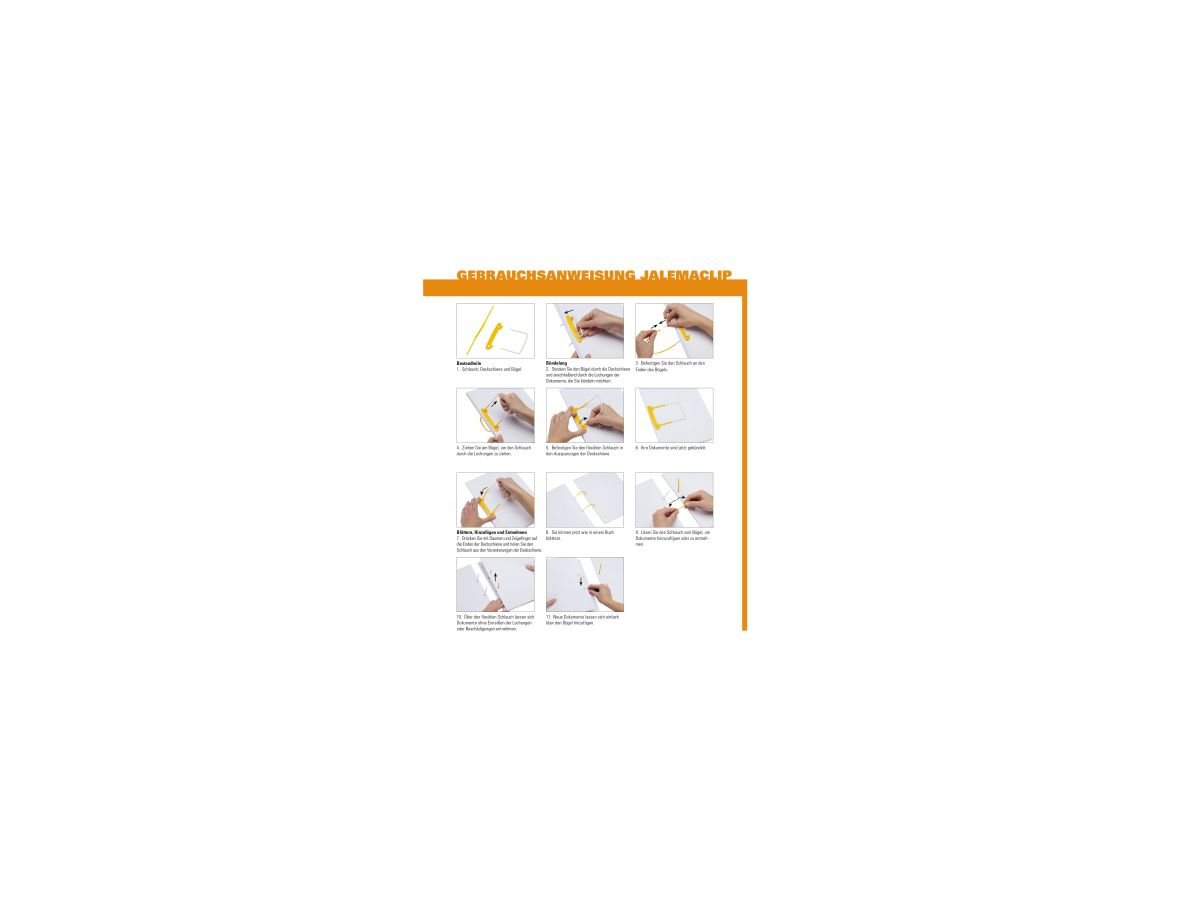 Jalema Abheftbügel 5710200 gelb/weiß 10 St./Pack.