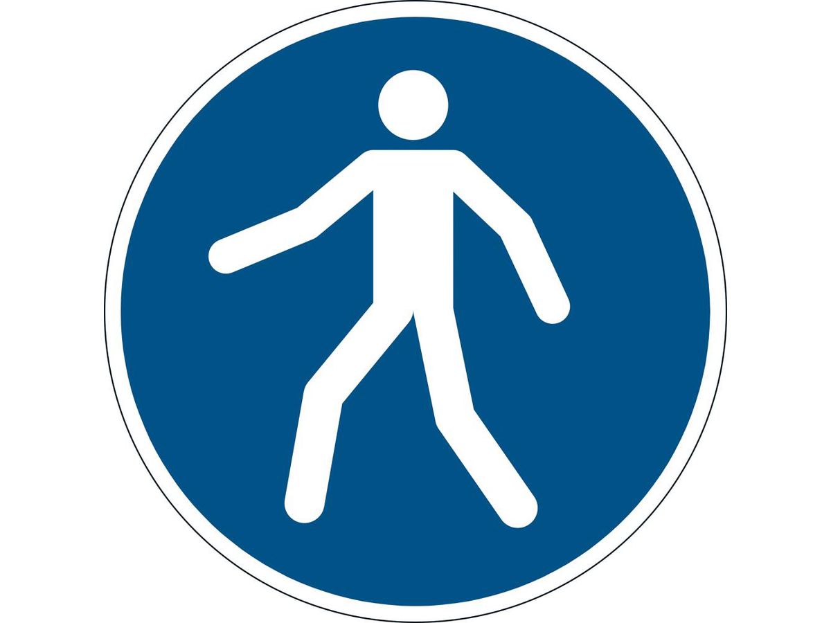 Symbol Symbol Fußgängerweg ben.
