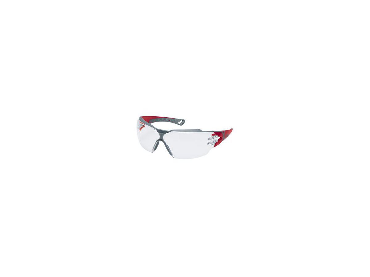 UVEX Schutzbrille pheos cx2 fbl. sv exc. rot/grau, 9198.258