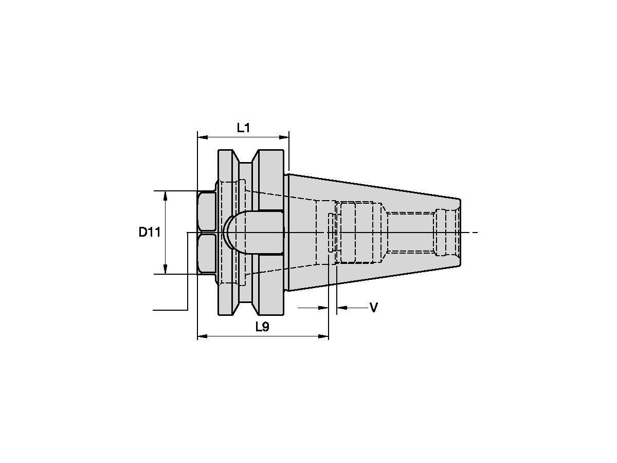 ERICKSON BT50SER40046M ER40 SPANNZ.FUTTER KURZ - BT50