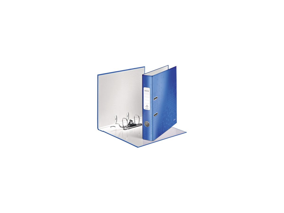Leitz Ordner 180 WOW 10060036 DIN A4 50mm Pappe blau metallic