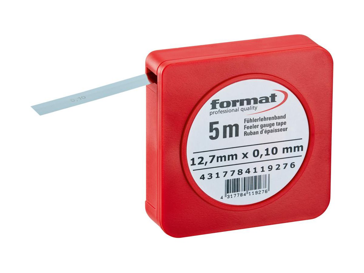 Fühlerlehrenband 0,12mm INOX  FORMAT