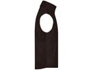 JN Fleece Vest JN045 100%PES, brown, Größe L