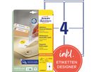 Avery Zweckform Etikett L4733REV-25 99,1x139mm weiß 100 St./Pack.