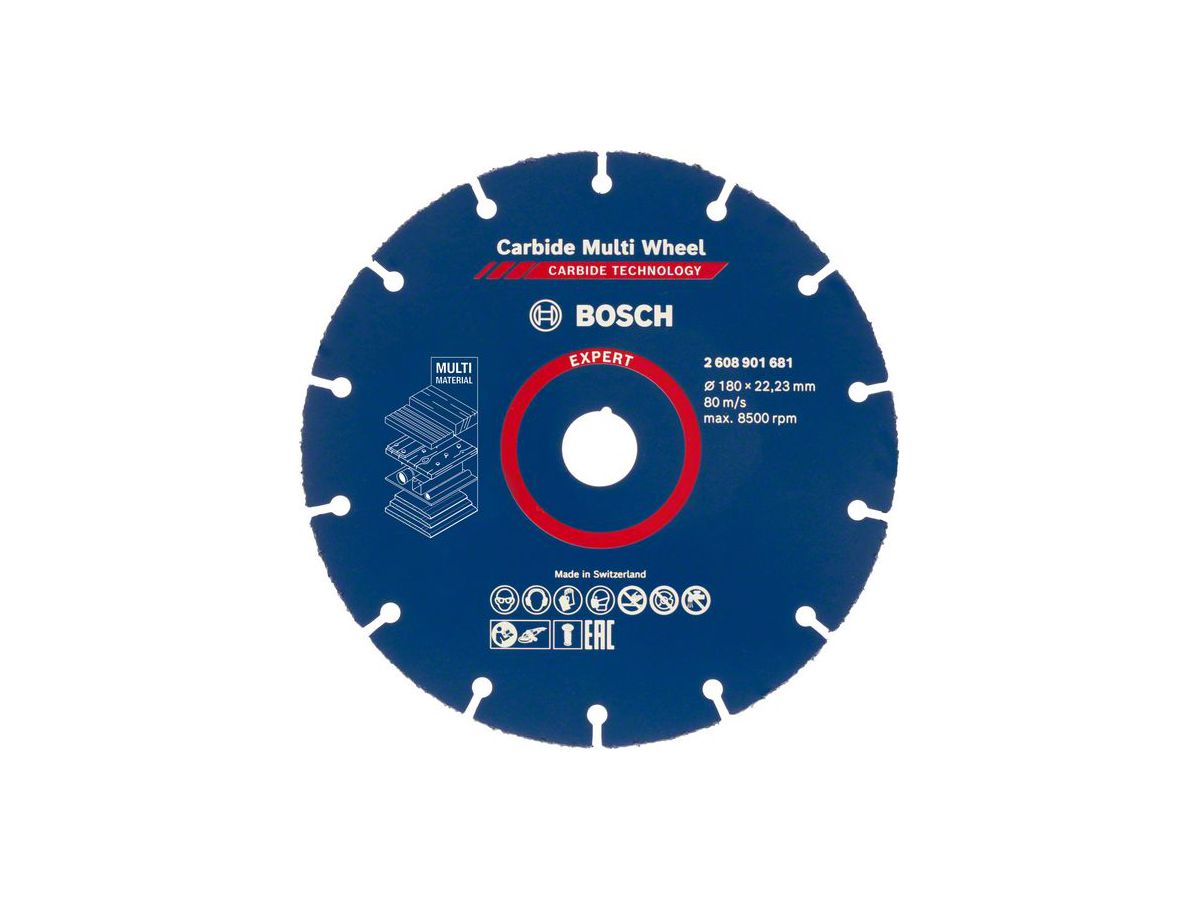 BOSCH Trennscheibe X-LOCK, Carbide Multi Wheel, 180x22,23mm