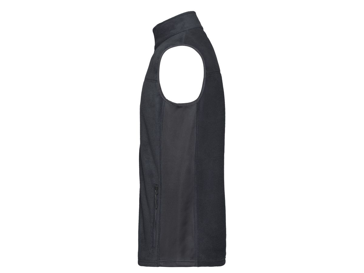 JN Men's Workwear Fleece Vest JN856 100%PES, carbon/black, Größe XS