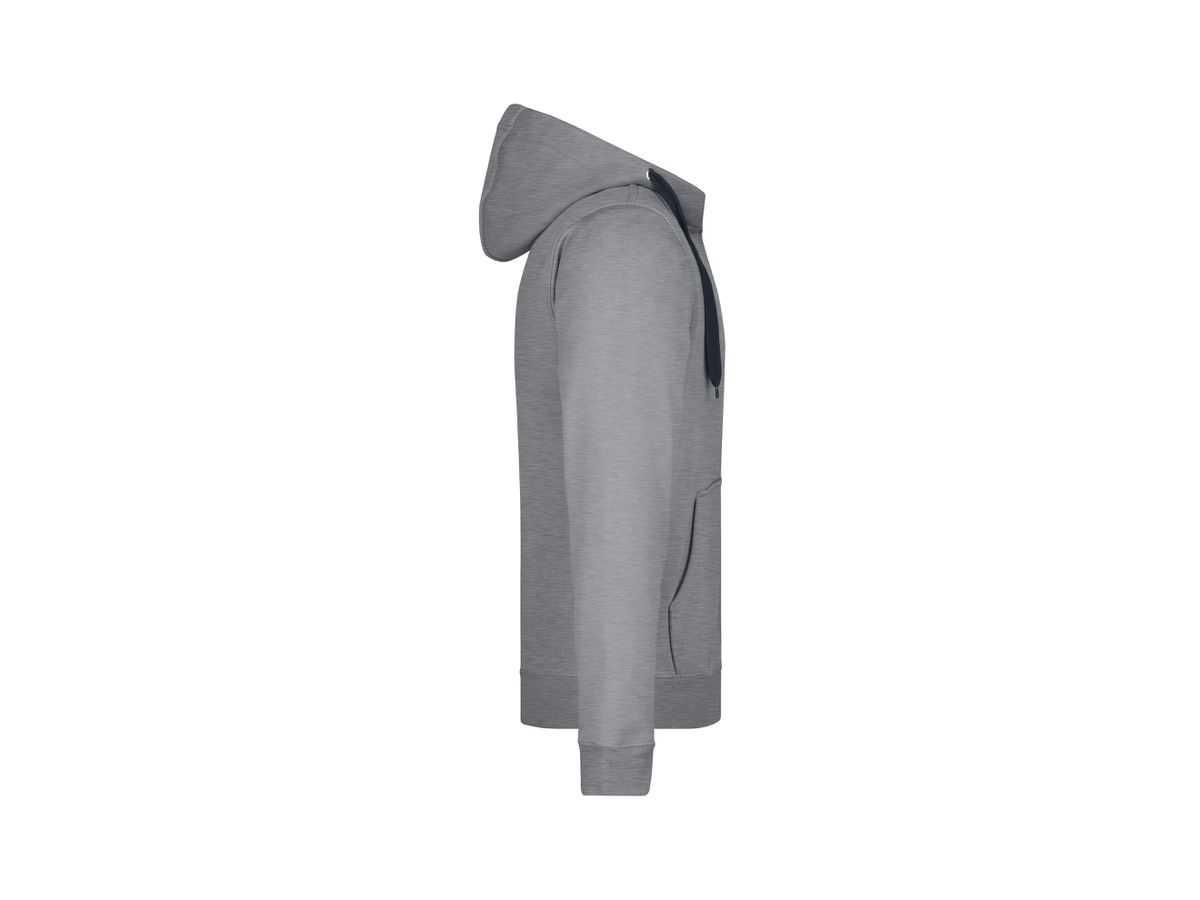 JN Mens Doubleface Jacket JN355 55%PES/45%BW, sports-grey/navy, Größe L