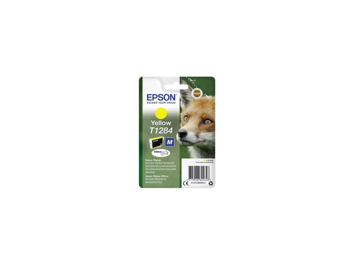 Epson Tintenpatrone C13T12844012 3,5ml gelb