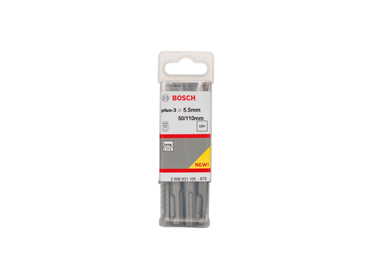 BOSCH Hammerboher SDS plus-3 5.5x50x110 mm, VE 10