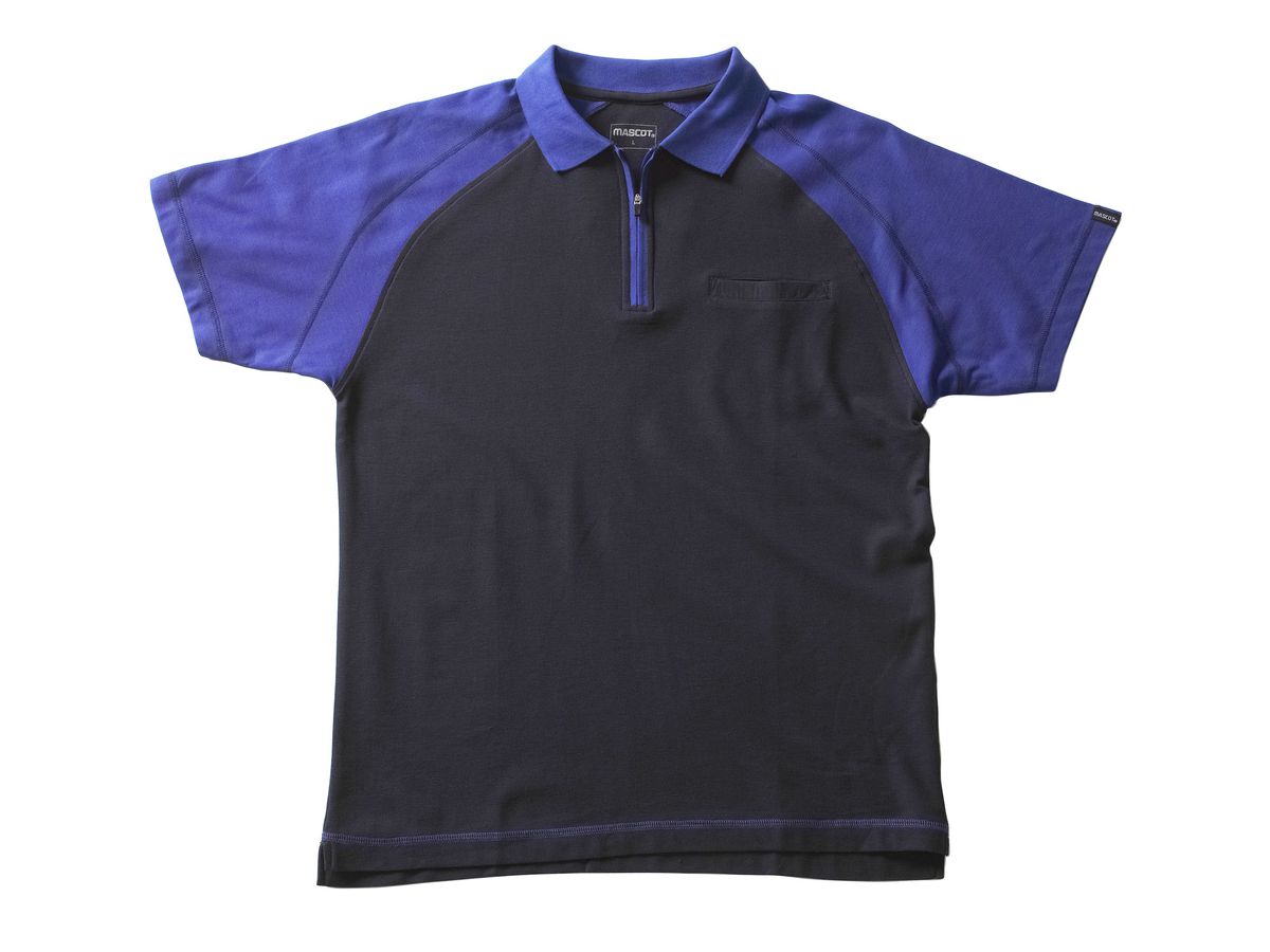 MASCOT Polo-Shirt BIANCO Image,marine/kornblau,Gr. S