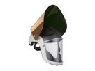 Versaflo Klarsichtvisier m.Kopfschutz u. schwer entflammbarer Gesichtsabdichtung