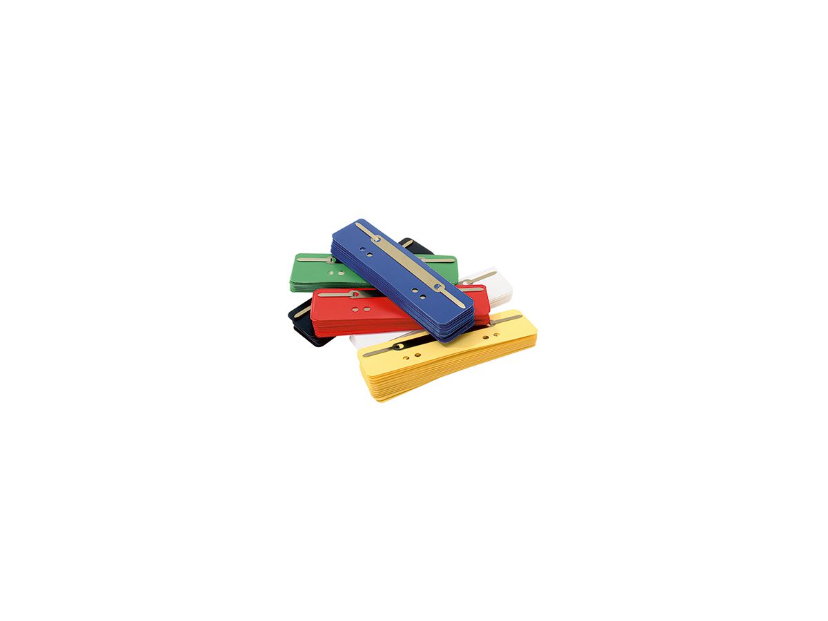 Soennecken Heftstreifen 3192 PP Metalldeckl. sortiert 250 St./Pack.
