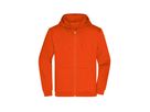 JN Promo Zip Hoody Men JN756 80%BW/20%PES orange Gr. M