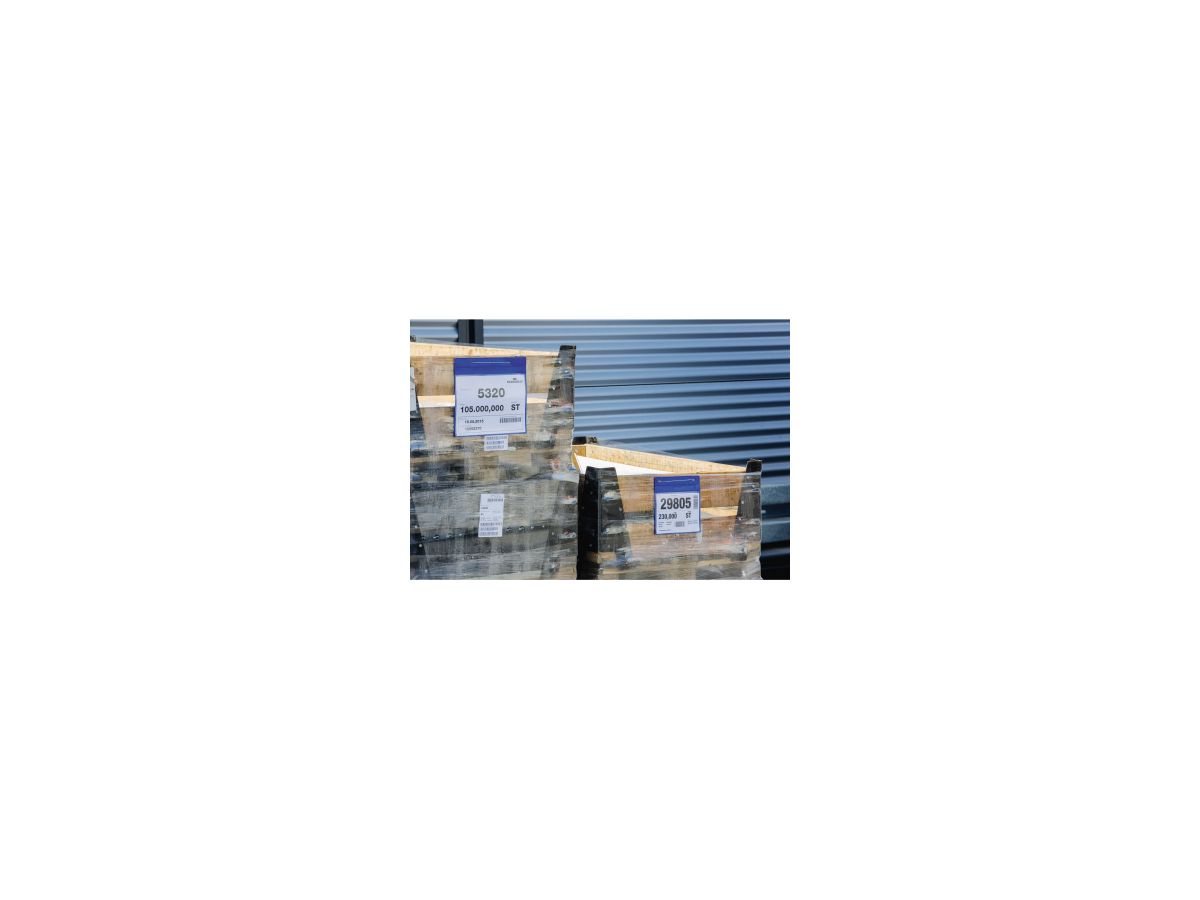 DURABLE Logistiktasche 175107 Lasche A4 quer d.bl 50 St./Pack.