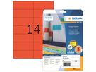 HERMA Etikett SuperPrint 5059 105x42,3mm rot 280 St./Pack.