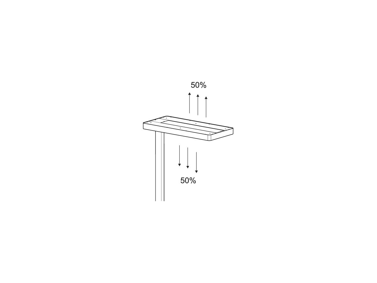 MAUL Standleuchte MAULjuvis 8258602 LED dimmbar 80W weiß