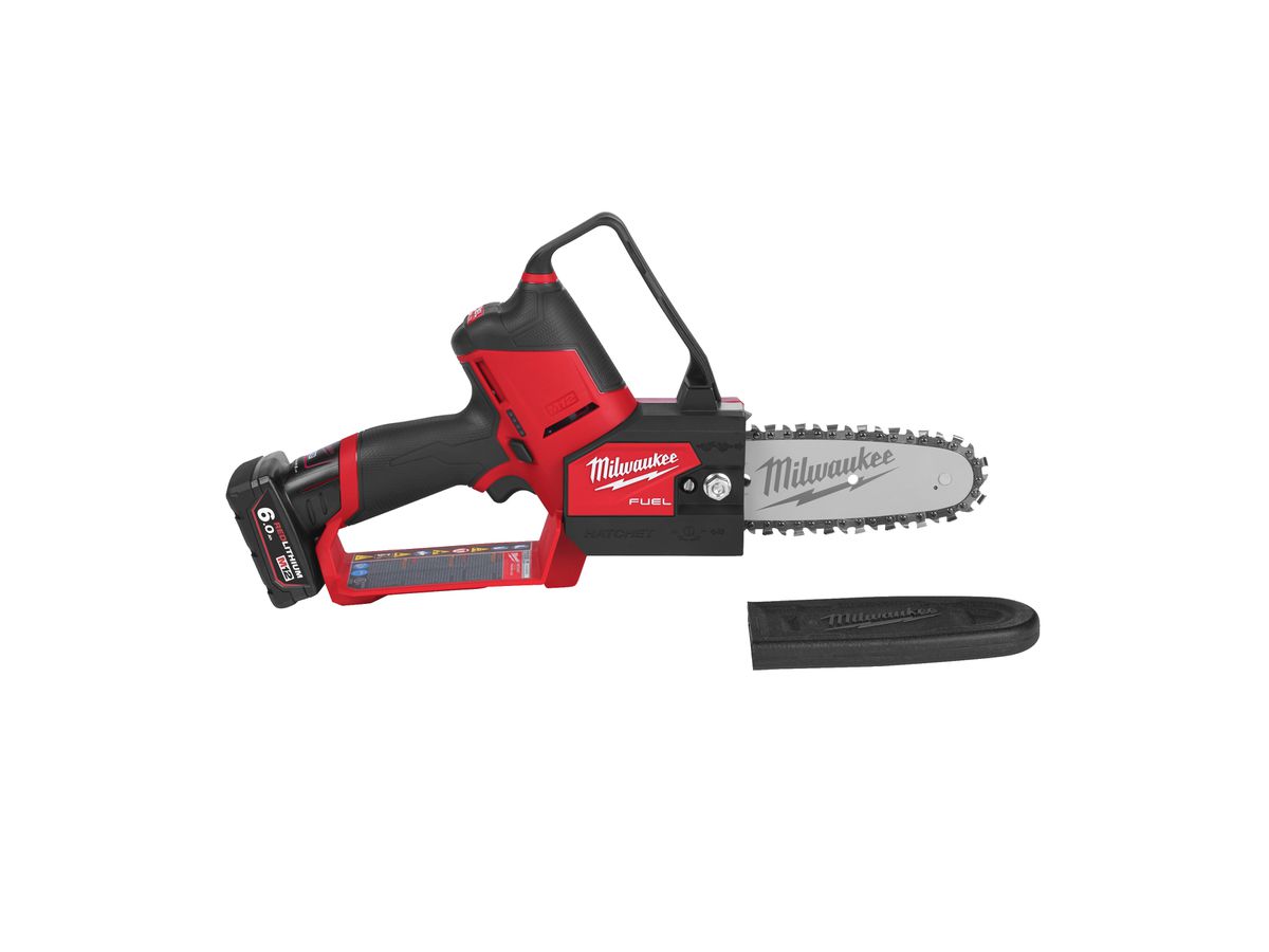 MILWAUKEE Akku-Astsäge FUEL M12FHS-602X, 2x6Ah, Ladegerät, HD Box