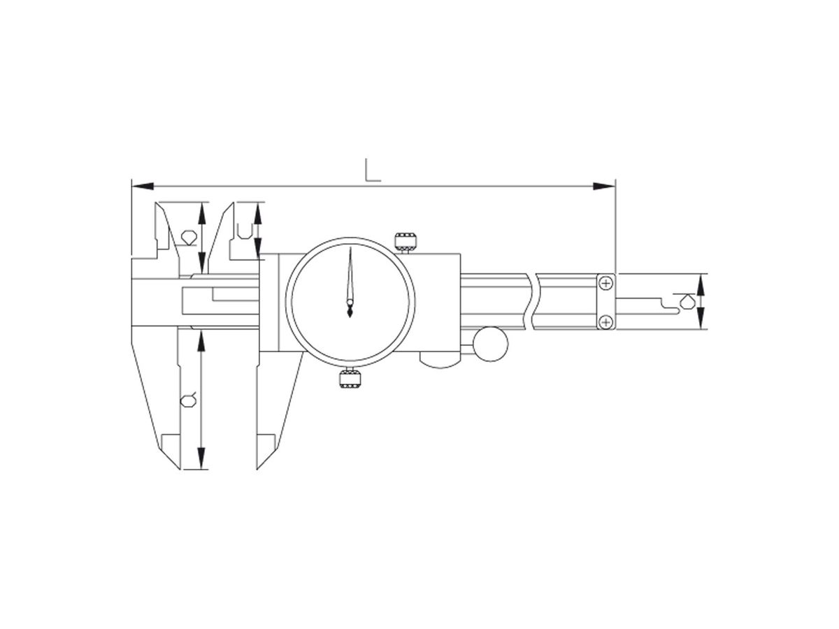 KEMMLER Uhrmessschieber 0-150 mm