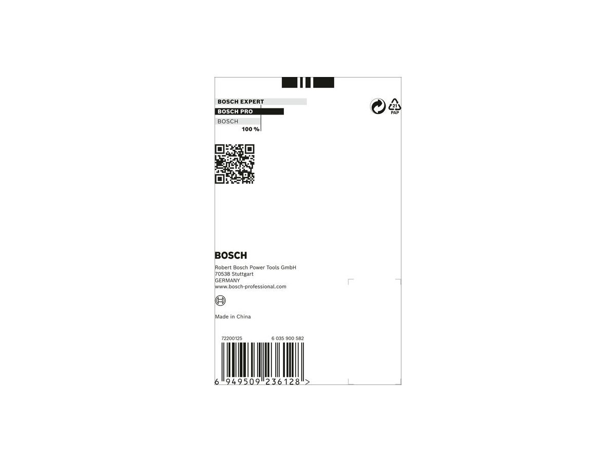 BOSCH Tough Box small 43x87x210 mm leer