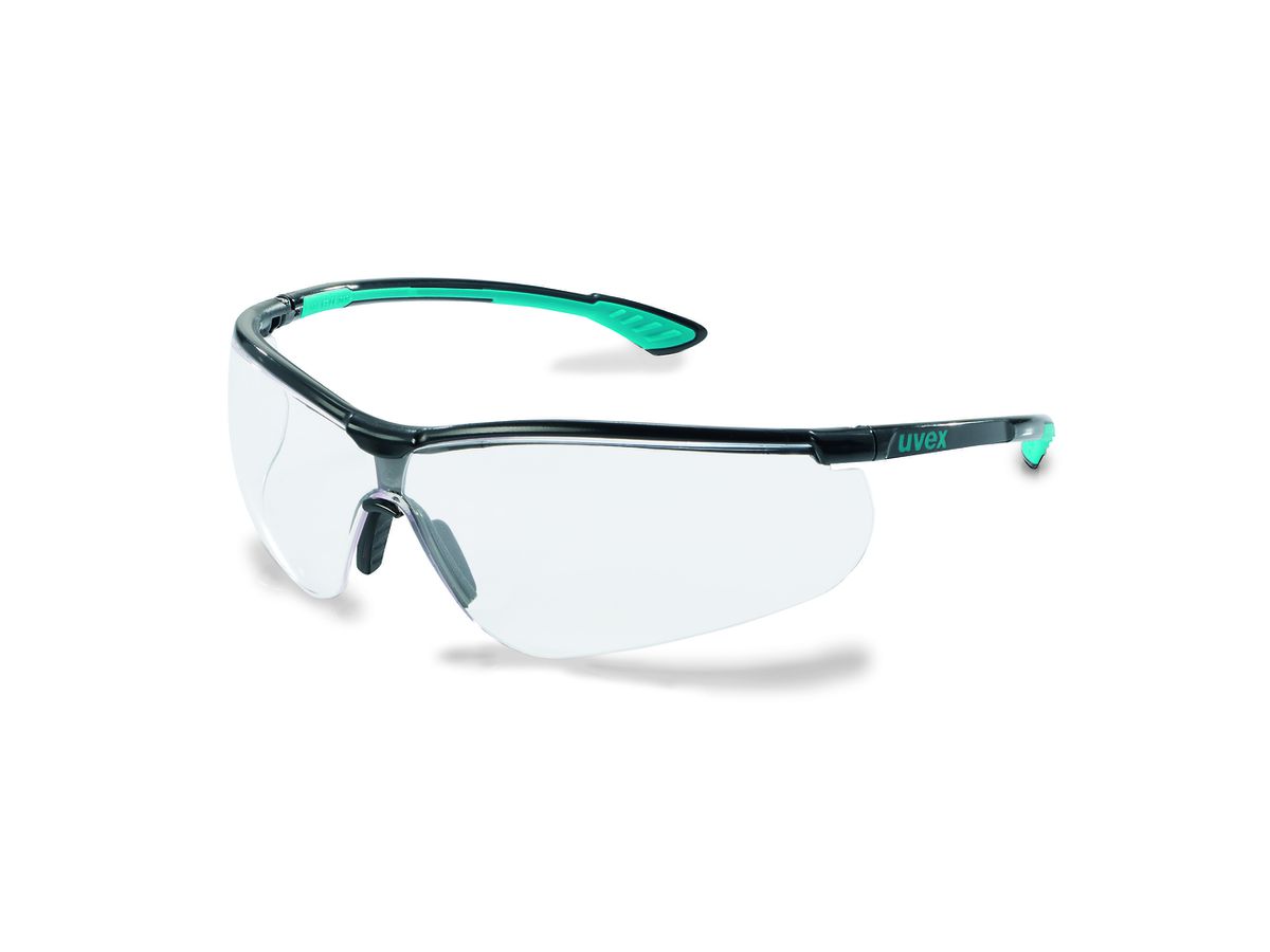 UVEX sportstyle Schutzbrille 9193.376 schwarz/blau/schwarz, PC farblos