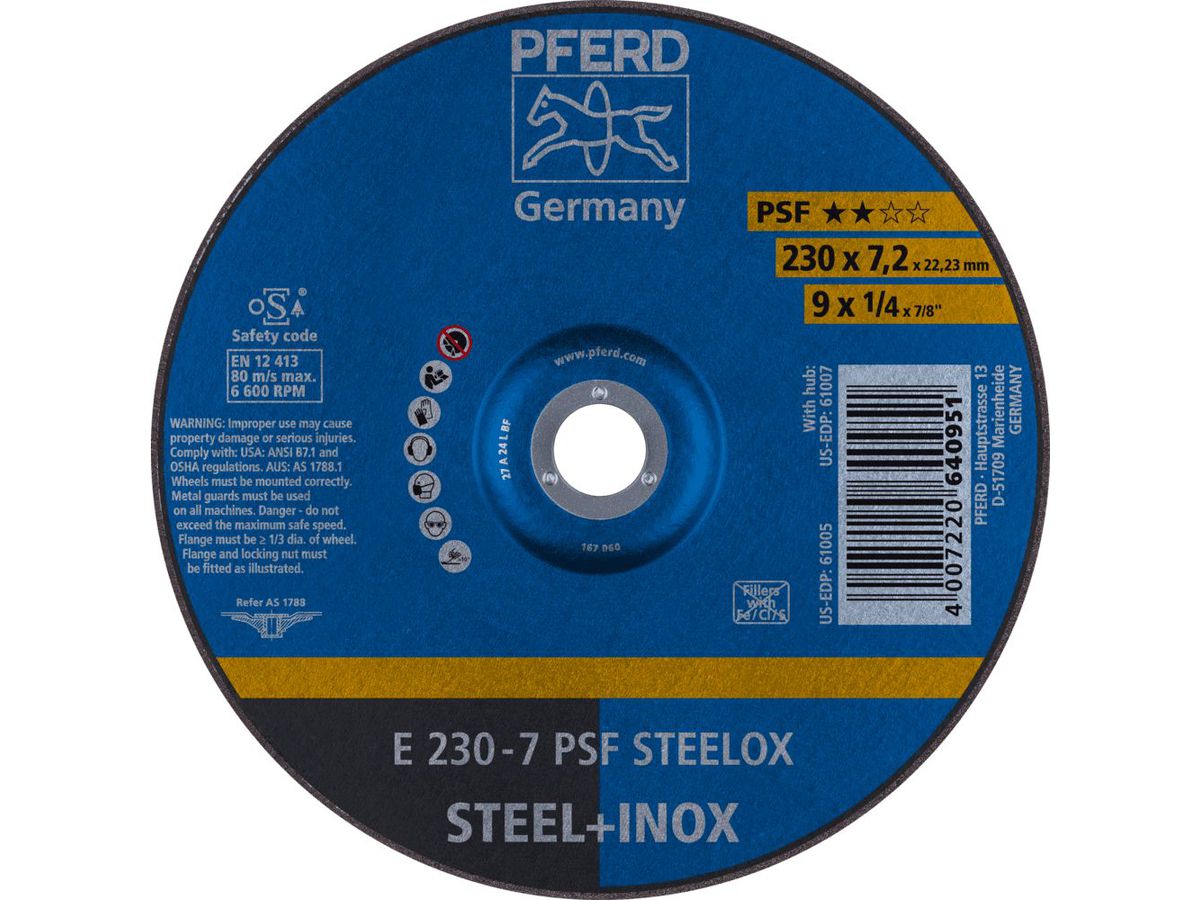 PFERD Schruppscheiben E 230-7 A 24 L PSF