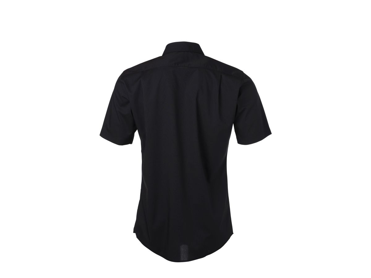 JN Men's Shirt Shortsleeve Poplin JN680 black, Größe 4XL